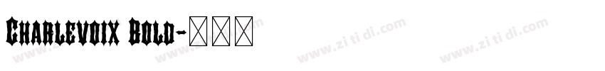 Charlevoix Bold字体转换 Charlevoix Bold字体转换